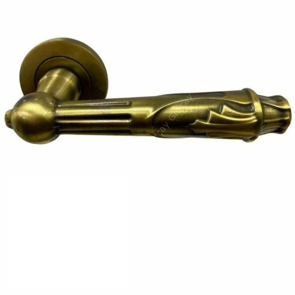 Pars Rozetli Kapı Kolu Antik Yale Tipi