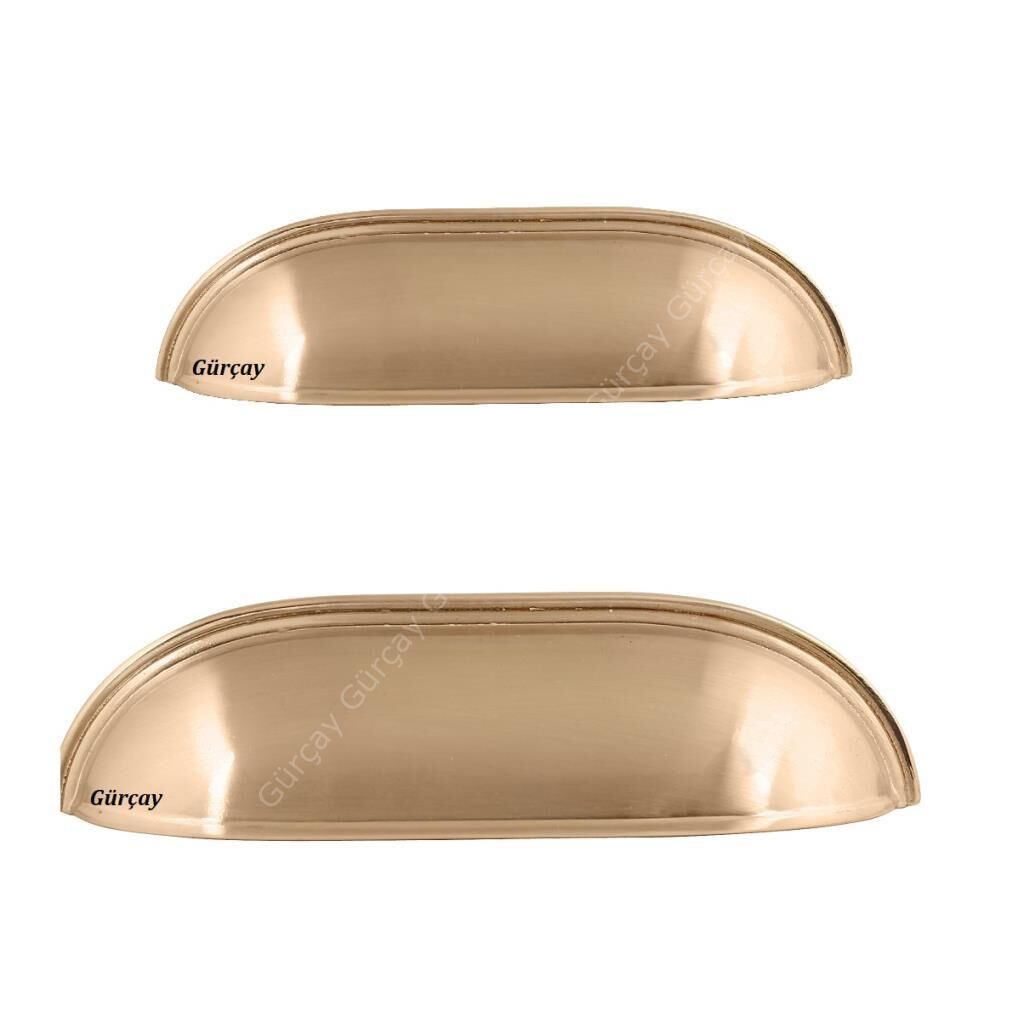 Lüks Çanak Kulp Mat Altın