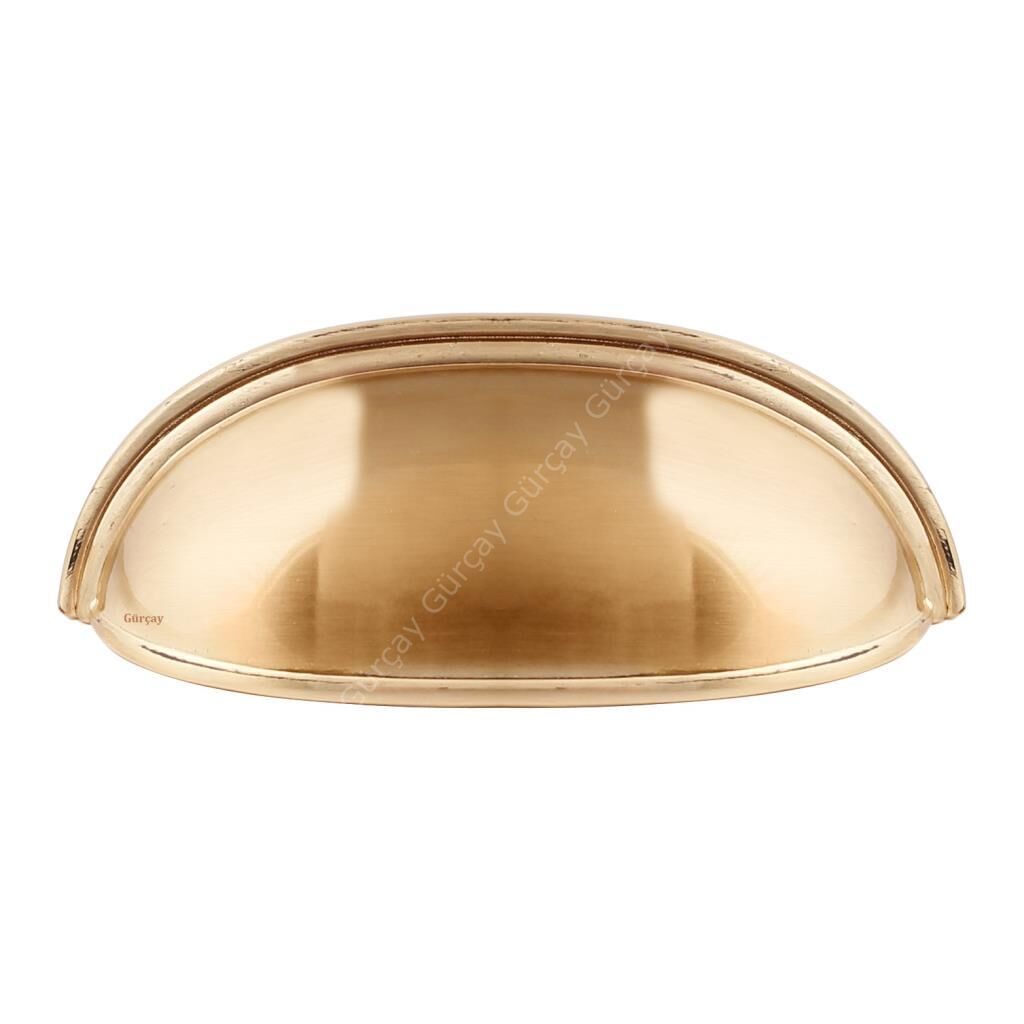 Lüks Çanak Kulp Mat Altın 64mm