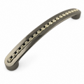 Sıralı Taşlı Oval Kulp 128mm Füme - 2 Adet