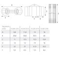 Silindir Masa Menteşesi Pirinç 14mm (2 Adet)