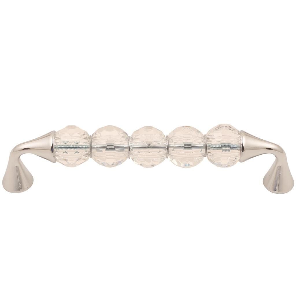 İris Kristal Kulp Krom 128mm