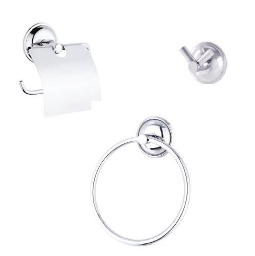 Pisa 3'lü Banyo Aksesuar Seti Krom