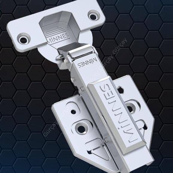 Minnes 3D Frenli Menteşe Düz - 2 Adet