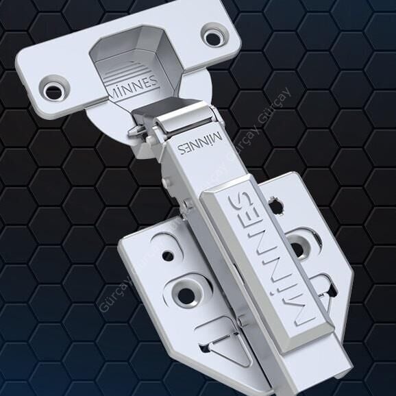 Minnes 3D Frenli Menteşe Düz - 2 Adet