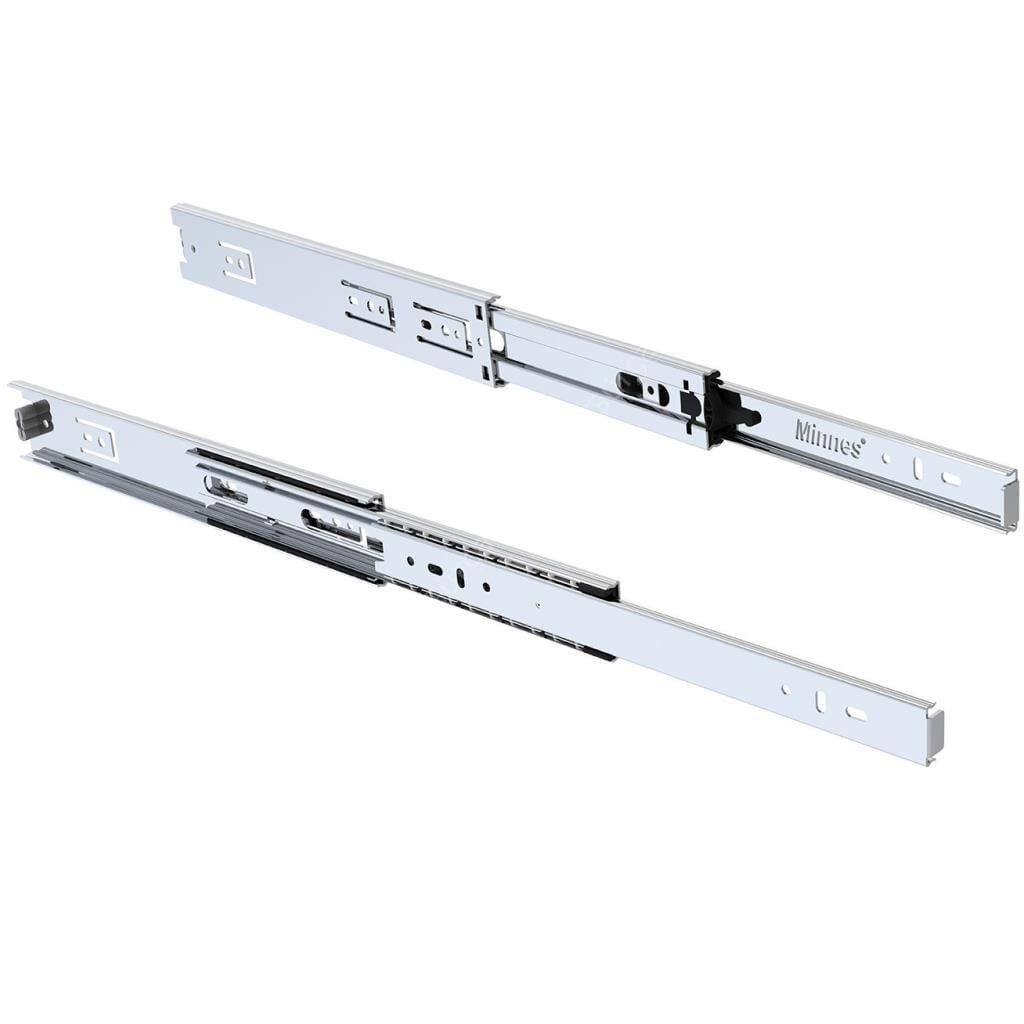 Minnes Bas Aç Teleskopik Çekmece Rayı H46mm - 50cm
