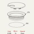 Plastik Kablo Kapağı Çap 63mm ANTRESİT GRİ