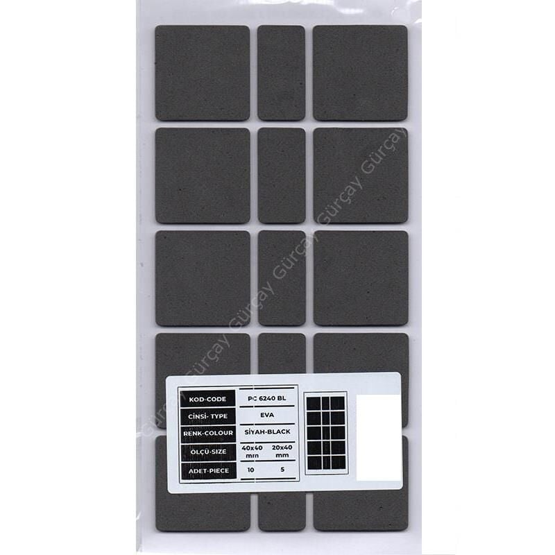 Mobilya Altı Zemin Koruyucu Eva 40*40mm