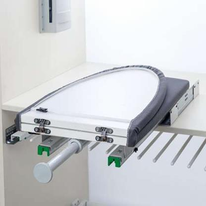 Dolap İçi Katlanır Raylı Ütü Masası