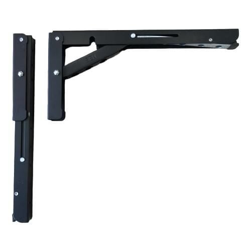 Mandallı Katlanır Masa Ayağı 1 Çift Siyah 40cm