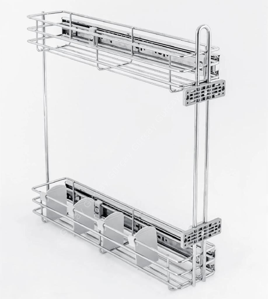 Çağdaş Frenli Teleskopik Yandan Raylı Şişelik 20 cm
