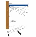 Mandallı Katlanır Masa Ayağı Dereceli 1 Çift Beyaz 40cm Dereceli