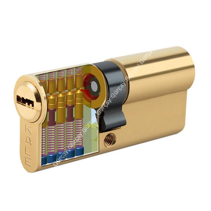 Kale Kilit 164BNE Bilyalı Silindir 68mm Sarı