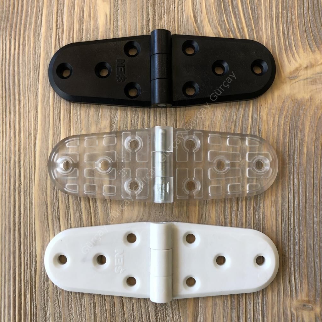 Plastik Oval Menteşe 11cm - 2 Adet