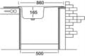 Paslanmaz Evye Klasik - 43,5*86cm