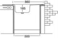 Paslanmaz Evye Klasik - 43,5*86cm