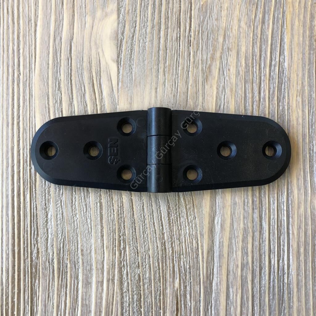 Plastik Oval Menteşe 11cm - 2 Adet Siyah