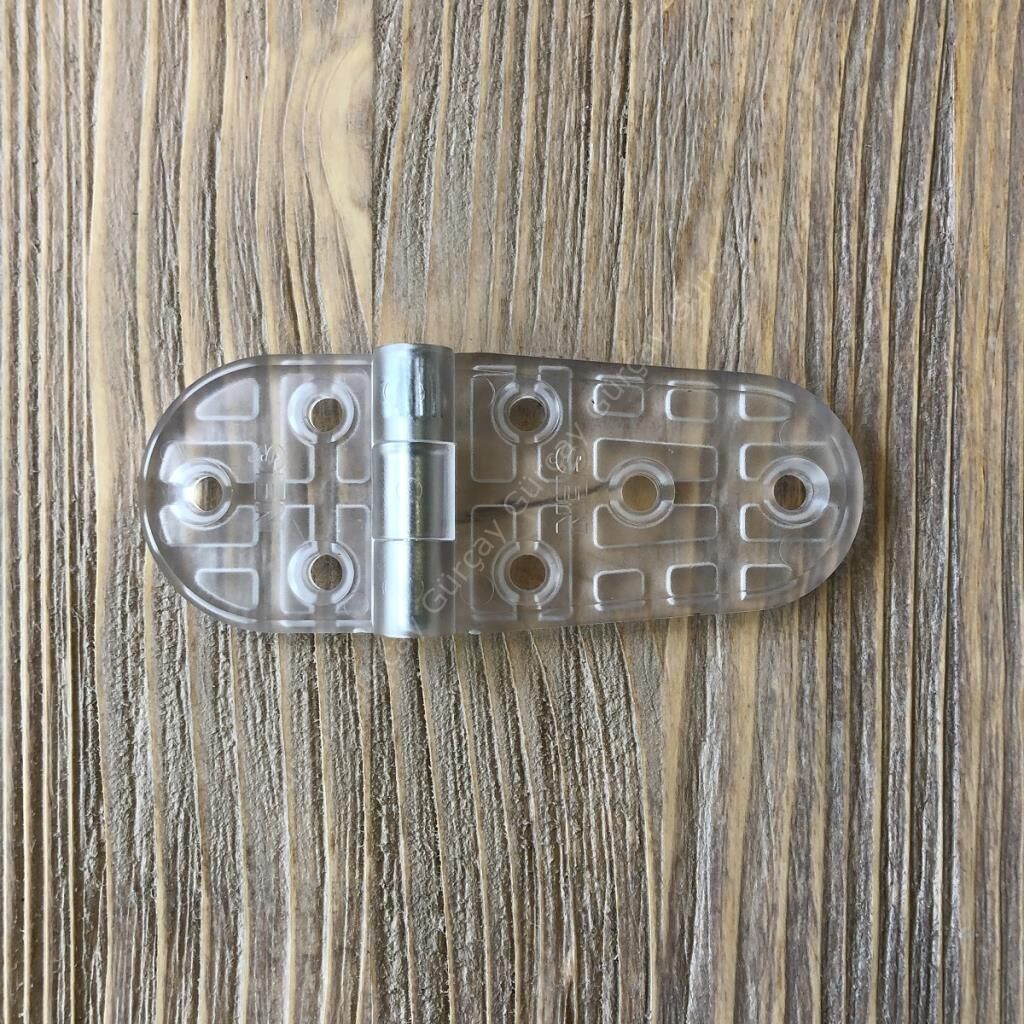 Plastik Oval Menteşe 9cm - 2 Adet Şeffaf