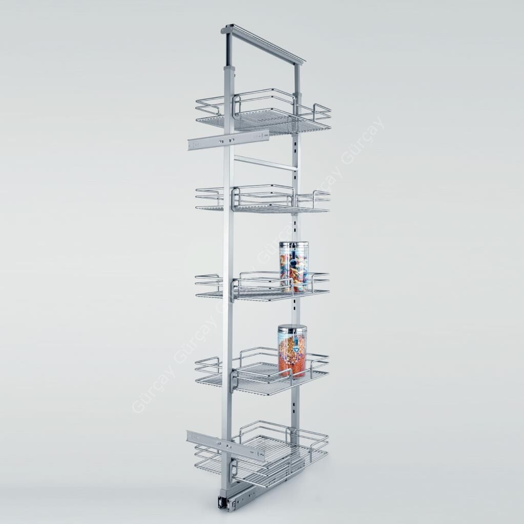 Çağdaş Bilyalı Teleskopik Kiler Sepeti 60-85cm