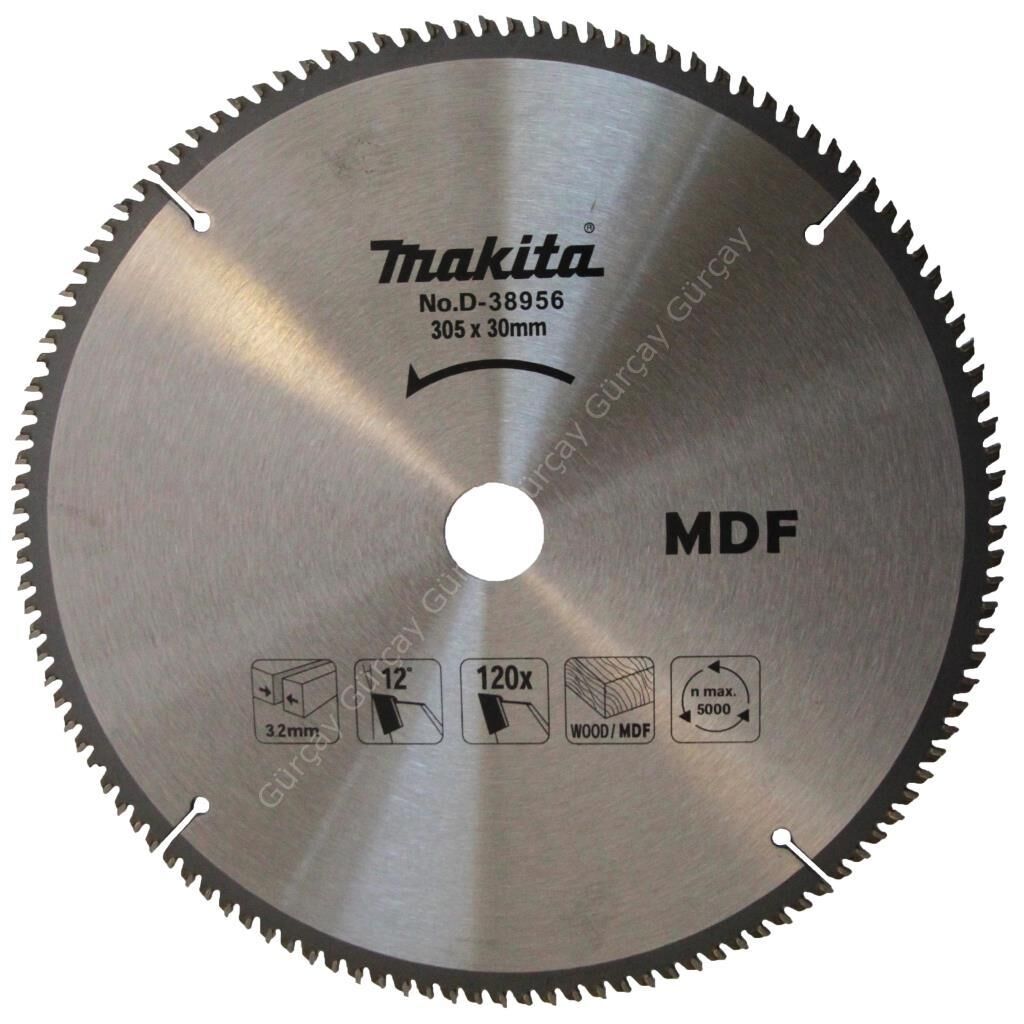 Makita D-38956  Ahşap-MDF Daire Testere 305mm 120 Diş