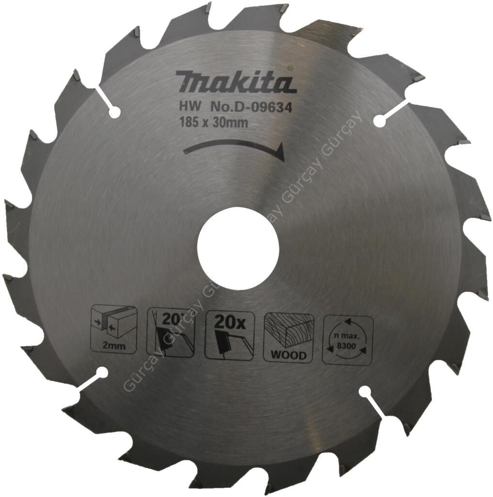 Makita D-09634 Ahşap Daire Testere 185mm 20 Diş
