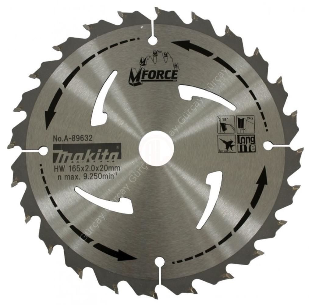 Makita A-89632 Ahşap Daire Testere 165mm 24 Diş