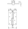 Okka Menteşe Pirinç Sarı 10cm