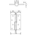 Okka Menteşe Pirinç Sarı 12cm