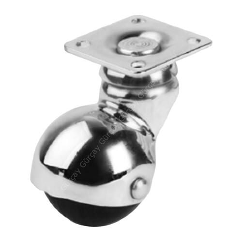 Mobilya Tekeri Döner H60mm Krom