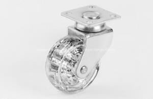 Mobilya Tekeri Döner Bilyalı H70mm Şeffaf