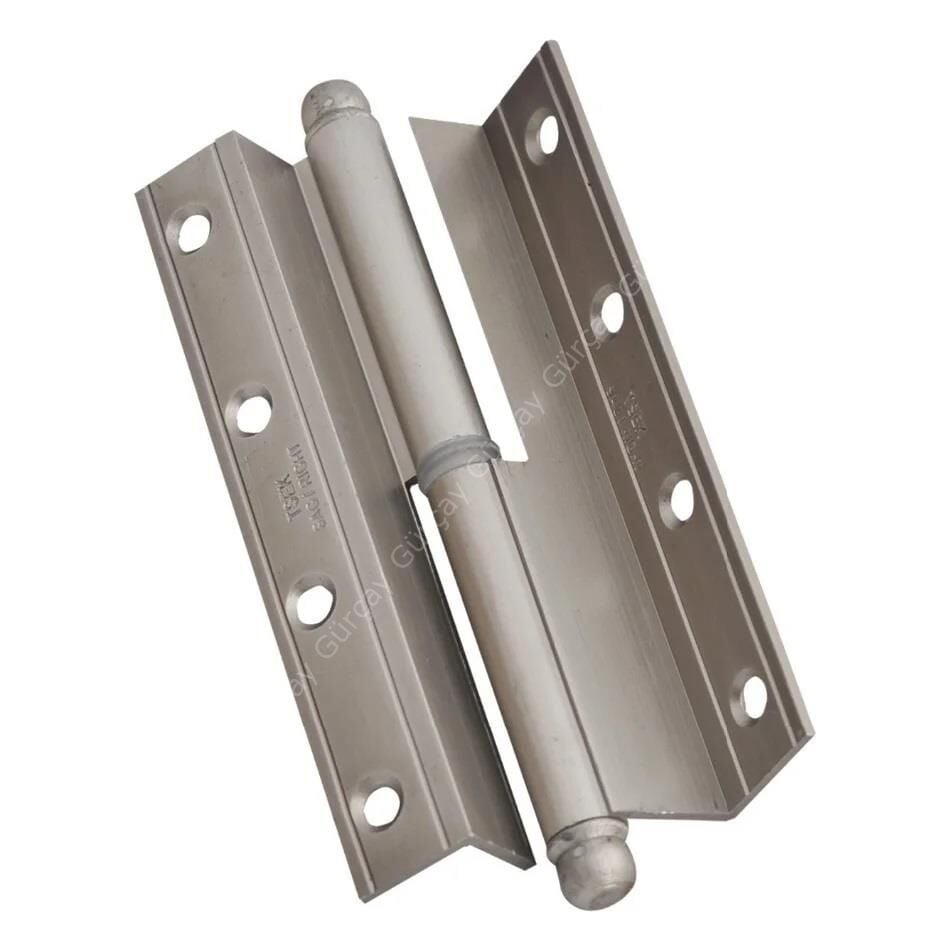 Cumbalı Menteşe Aluminyum Saten 12cm