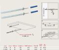 Gizli Raf Bağlantı Çubuğu 8*100mm (2 Adet)