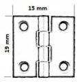 Tavla Menteşesi 15*19mm