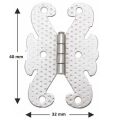 Kelebek Menteşe Metal 32*40mm Nikel (2 Adet)