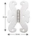 Kelebek Menteşe Metal 32*40mm Nikel (2 Adet)