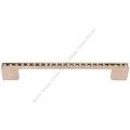 Sıralı Taşlı Lama Kulp 128mm İnoks (2 Adet)