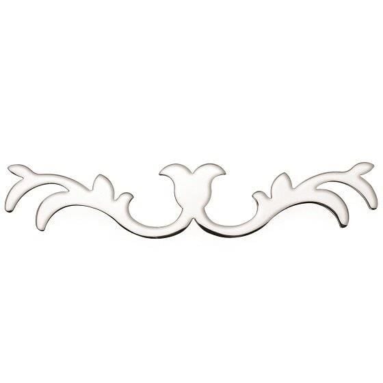 Desenli Lale Kulp Krom 128mm