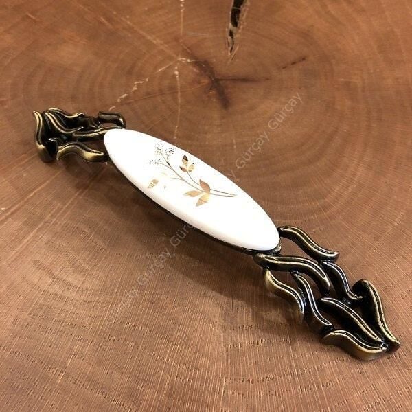 Gürcay Zuhal Porselen Kulp 160mm Antik Sarı