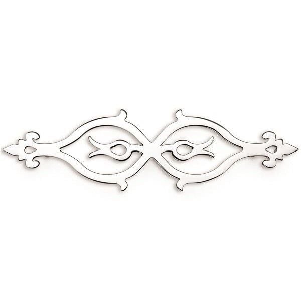 Desenli Kamelya Kulp Krom 160mm