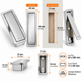 Basmalı Kapaklı Gömme Kulp 32mm Krom