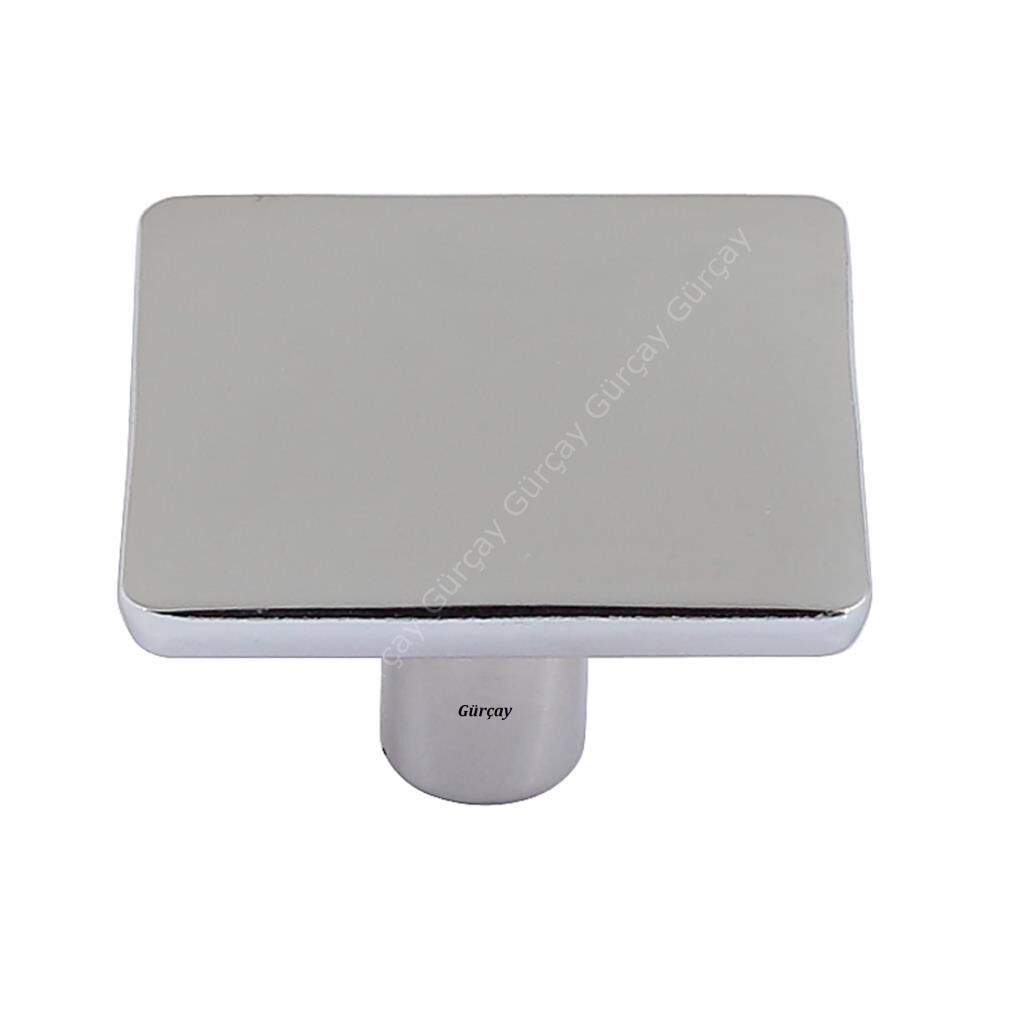 Mercan Düğme Kulp Krom