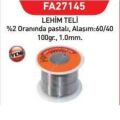 Fastbond FA27145 Lehim Teli 1mm - 100gr