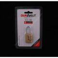Dura Kilit DK-110 Şifreli Pirinç Asma Kilit 3 Haneli