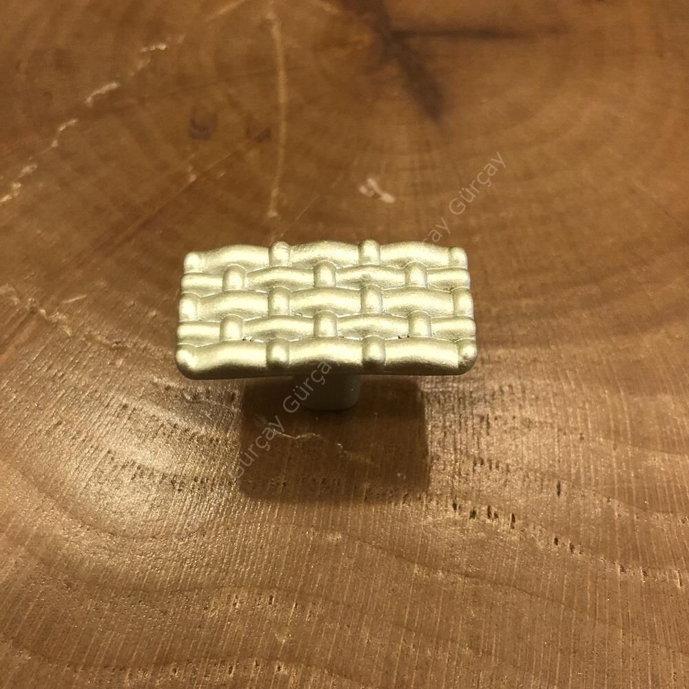 Hasır Kulp Saten Düğme - 2 Adet