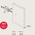 Paslanmaz Kabin Bağlantısı U 12mm 25.643