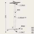 Toplanır Masa Ayağı 11.506.60110 - Taban 46*46cm 110cm