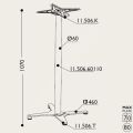 Toplanır Masa Ayağı 11.506.60110 - Taban 46*46cm 110cm