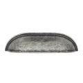 Lüks Çanak Kulp Antik Gümüş 128mm