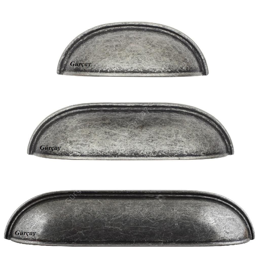 Lüks Çanak Kulp Antik Gümüş