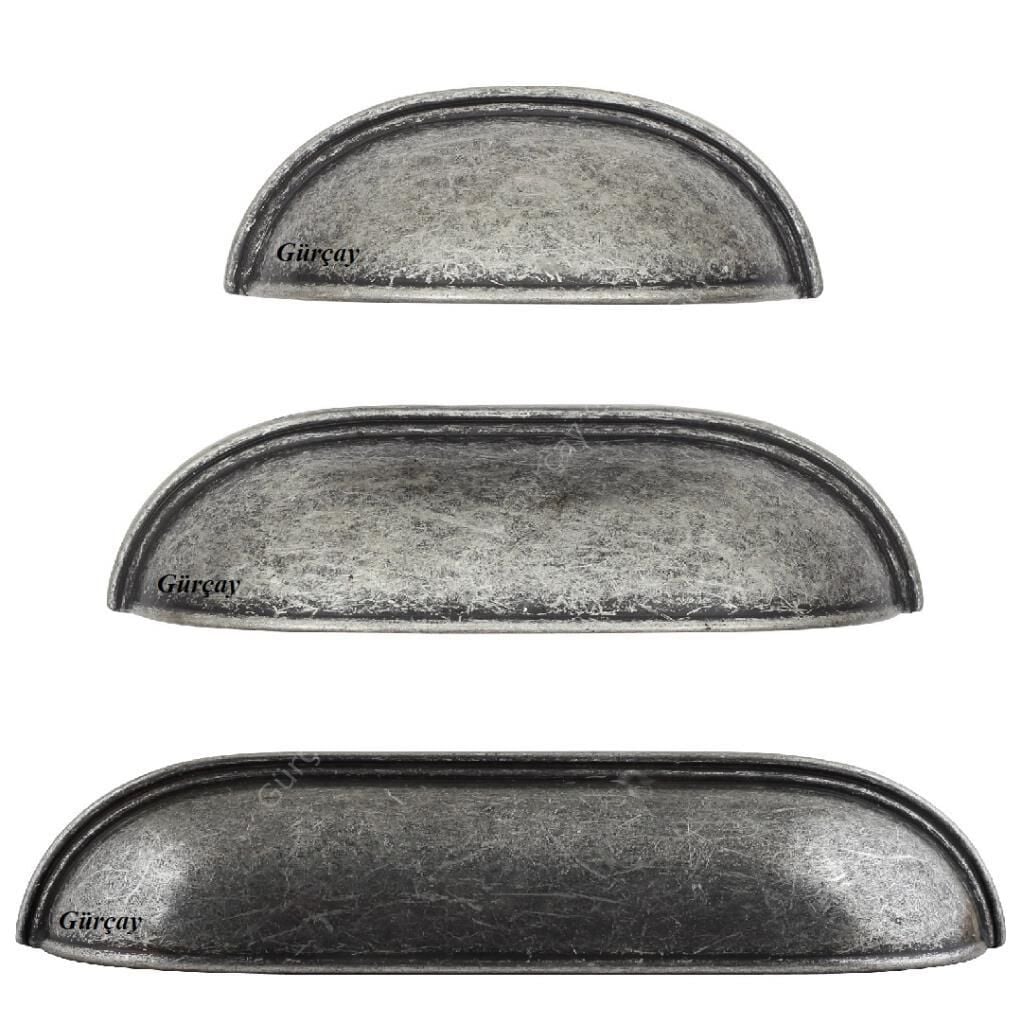 Lüks Çanak Kulp Antik Gümüş